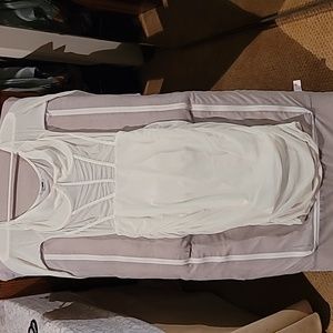 Mesh corset stylr midi dress